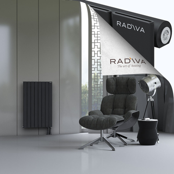 Arno Aluminium Radiator 900x588 Black Bottom Right 50mm