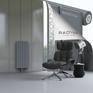Arno Alüminyum Radyatör 1000x440 Antrasit Alt Orta 50mm