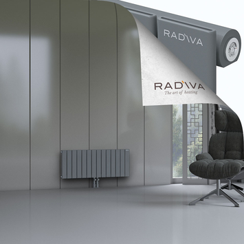 Arno Alüminyum Radyatör 400x1032 Antrasit Alt Orta 50mm