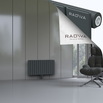 Arno Alüminyum Radyatör 500x958 Koyu Antrasit Alt Orta 50mm