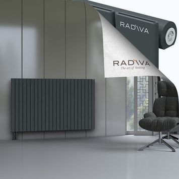 Arno Radiateur En Aluminium 1000x1698 Anthracite Foncé Bas à gauche 50mm