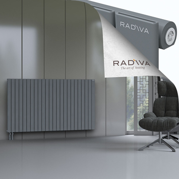Arno Radiateur En Aluminium 1000x1772 Anthracite Bas à gauche 50mm