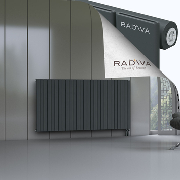 Arno Radiateur En Aluminium 1000x1994 Anthracite Foncé Bas à droite 50mm