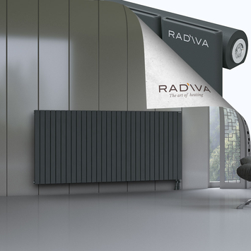 Arno Radiateur En Aluminium 1000x2216 Anthracite Foncé Bas à droite 50mm