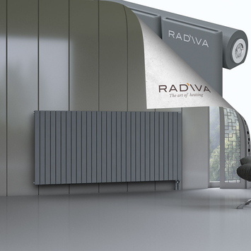 Arno Radiateur En Aluminium 1000x2216 Anthracite Bas à droite 50mm