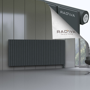 Arno Radiateur En Aluminium 1000x2364 Anthracite Foncé Bas à droite 50mm