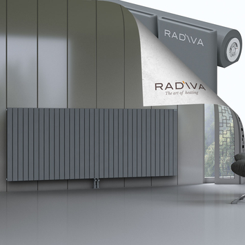 Arno Radiateur En Aluminium 1000x2586 Anthracite Bas Milieu 50mm