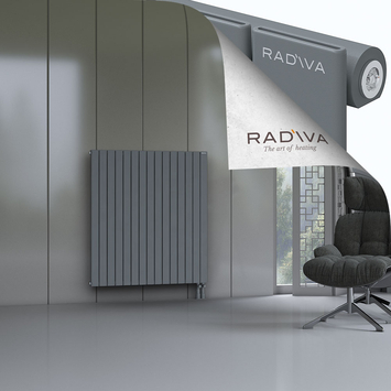 Arno Radiateur En Aluminium 1200x1106 Anthracite Bas à droite 50mm