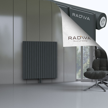 Arno Radiateur En Aluminium 1200x1180 Anthracite Foncé Bas Milieu 50mm