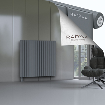 Arno Radiateur En Aluminium 1200x1254 Anthracite Bas à gauche 50mm