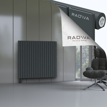 Arno Radiateur En Aluminium 1200x1328 Anthracite Foncé Bas à gauche 50mm
