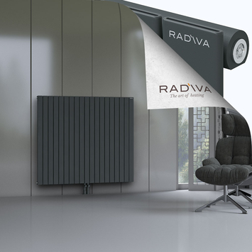 Arno Radiateur En Aluminium 1200x1402 Anthracite Foncé Bas Milieu 50mm