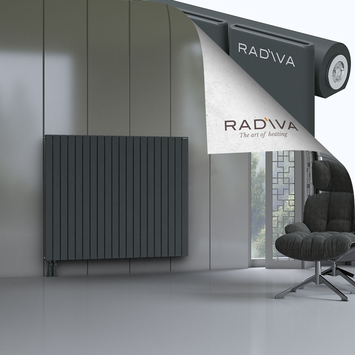 Arno Radiateur En Aluminium 1200x1476 Anthracite Foncé Bas à gauche 50mm