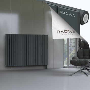 Arno Radiateur En Aluminium 1200x1698 Anthracite Foncé Bas à droite 50mm