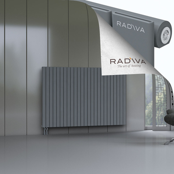 Arno Radiateur En Aluminium 1200x1846 Anthracite Bas à gauche 50mm