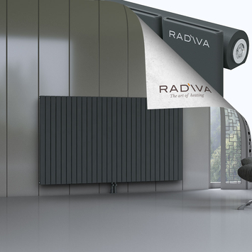 Arno Radiateur En Aluminium 1200x2142 Anthracite Foncé Bas Milieu 50mm