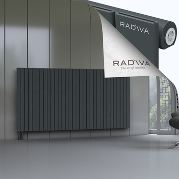 Arno Radiateur En Aluminium 1200x2364 Anthracite Foncé Bas à gauche 50mm