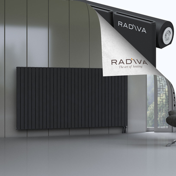 Arno Radiateur En Aluminium 1200x2364 Noir Bas à droite 50mm