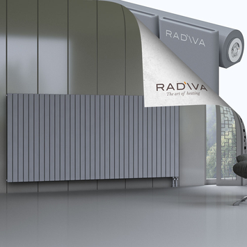 Arno Radiateur En Aluminium 1200x2586 Gris Bas à droite 50mm