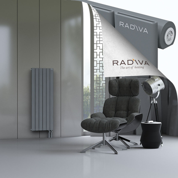 Arno Radiateur En Aluminium 1200x440 Anthracite Bas à droite 50mm
