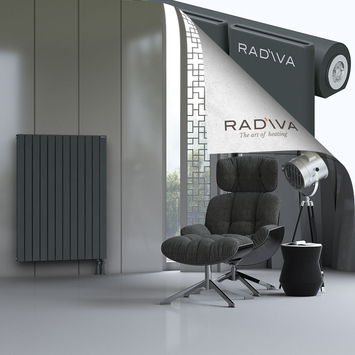 Arno Radiateur En Aluminium 1200x884 Anthracite Foncé Bas à droite 50mm