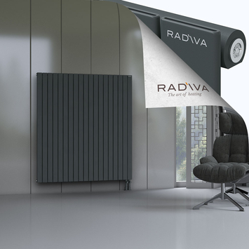 Arno Radiateur En Aluminium 1500x1402 Anthracite Foncé Bas à droite 50mm