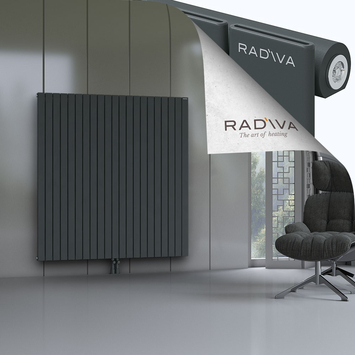 Arno Radiateur En Aluminium 1600x1550 Anthracite Foncé Bas Milieu 50mm