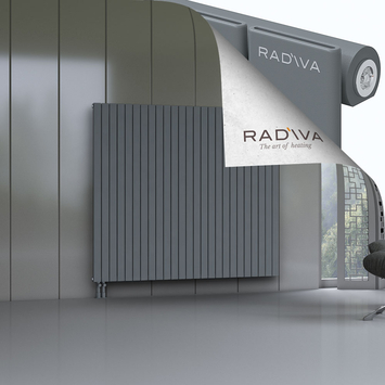 Arno Radiateur En Aluminium 1600x1846 Anthracite Bas à gauche 50mm