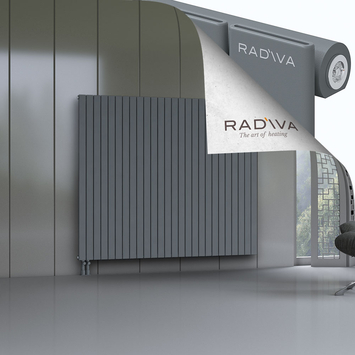 Arno Radiateur En Aluminium 1600x1920 Anthracite Bas à gauche 50mm
