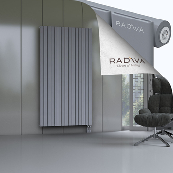 Arno Radiateur En Aluminium 2000x1106 Gris Bas à droite 50mm