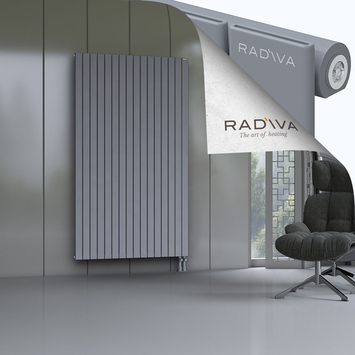 Arno Radiateur En Aluminium 2000x1180 Gris Bas à droite 50mm