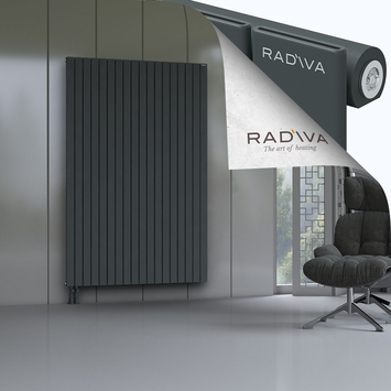 Arno Radiateur En Aluminium 2000x1328 Anthracite Foncé Bas à gauche 50mm