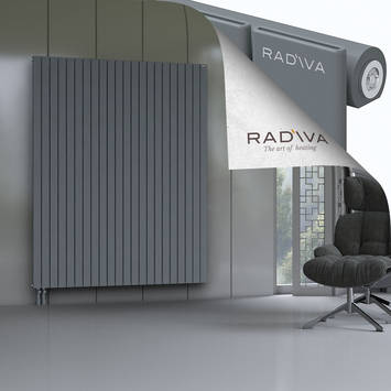 Arno Radiateur En Aluminium 2000x1624 Anthracite Bas à gauche 50mm