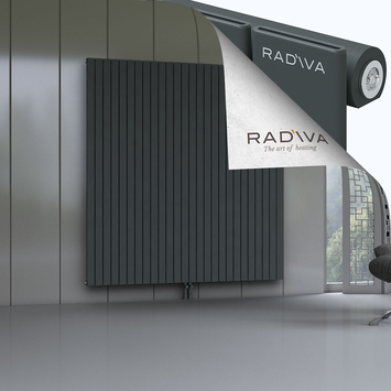 Arno Radiateur En Aluminium 2000x1920 Anthracite Foncé Bas Milieu 50mm