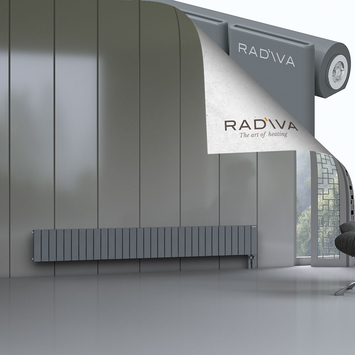 Arno Radiateur En Aluminium 300x2364 Anthracite Bas à droite 50mm