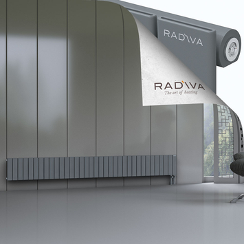 Arno Radiateur En Aluminium 300x2586 Anthracite Bas à droite 50mm