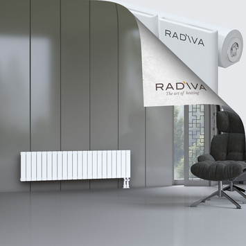 Arno Radiateur En Aluminium 400x1624 Blanc Bas à droite 50mm