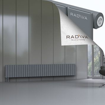 Arno Radiateur En Aluminium 400x2512 Anthracite Bas à gauche 50mm