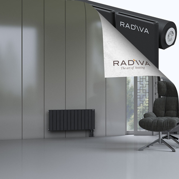Arno Radiateur En Aluminium 400x958 Noir Bas à droite 50mm