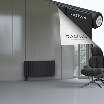 Arno Radiateur En Aluminium 500x1106 Noir Bas à gauche 50mm