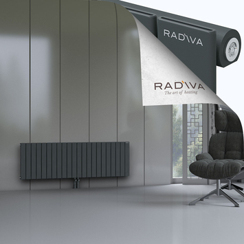 Arno Radiateur En Aluminium 500x1624 Anthracite Foncé Bas Milieu 50mm