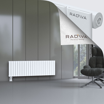 Arno Radiateur En Aluminium 500x1624 Blanc Bas à gauche 50mm
