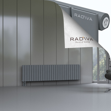 Arno Radiateur En Aluminium 500x1994 Anthracite Bas à gauche 50mm