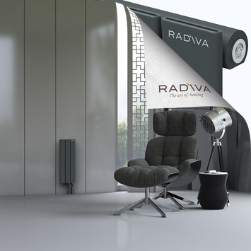 Arno Radiateur En Aluminium 600x218 Anthracite Foncé Bas à droite 50mm