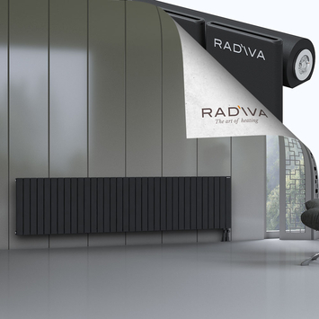 Arno Radiateur En Aluminium 600x2512 Noir Bas à droite 50mm