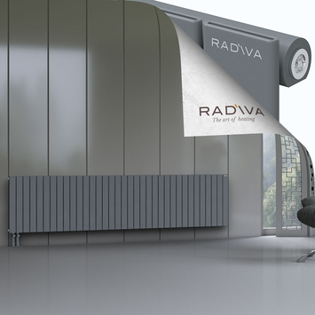 Arno Radiateur En Aluminium 600x2586 Anthracite Bas à gauche 50mm
