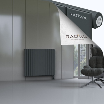Arno Radiateur En Aluminium 900x1106 Anthracite Foncé Bas à droite 50mm