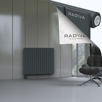 Arno Radiateur En Aluminium 900x1106 Anthracite Foncé Bas à gauche 50mm