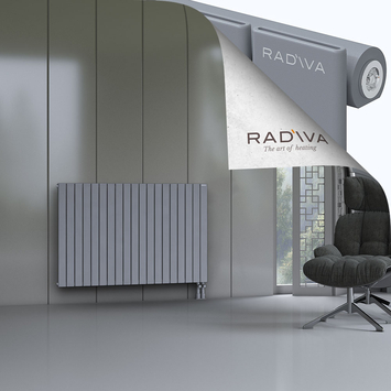 Arno Radiateur En Aluminium 900x1402 Gris Bas à droite 50mm