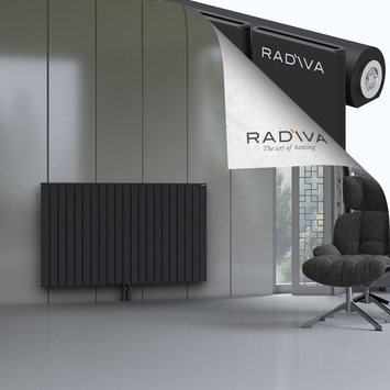 Arno Radiateur En Aluminium 900x1550 Noir Bas Milieu 50mm